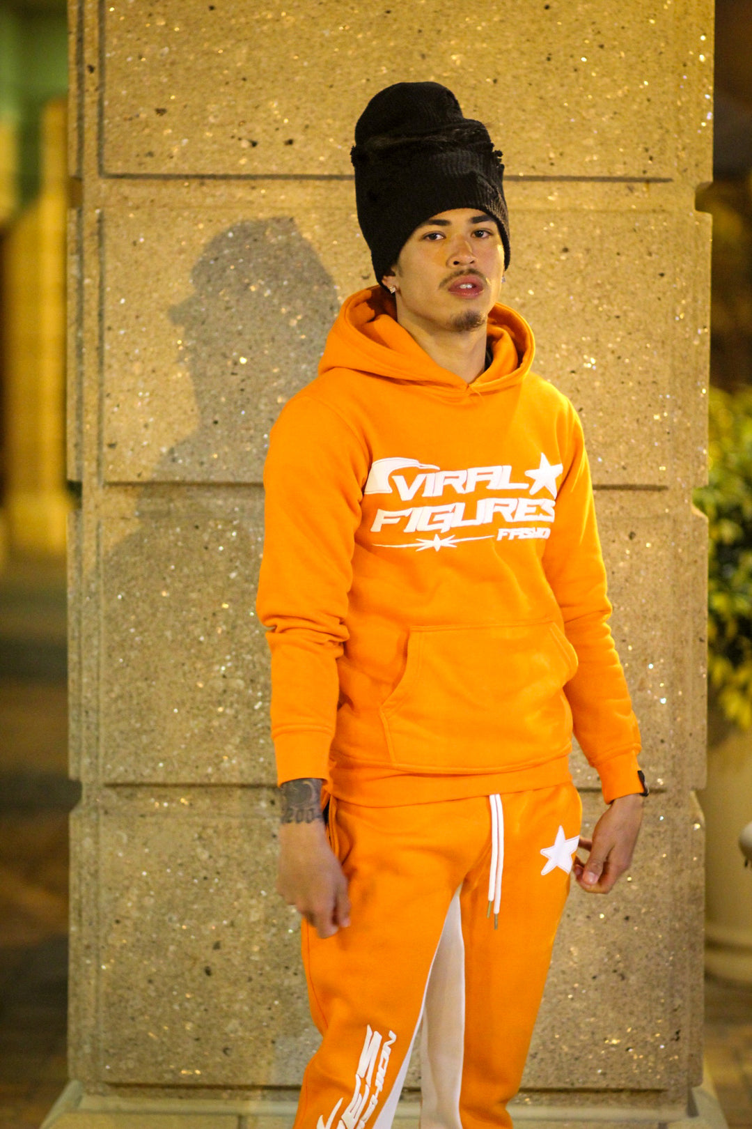 Puff Print Hoodie V1 "Orange"